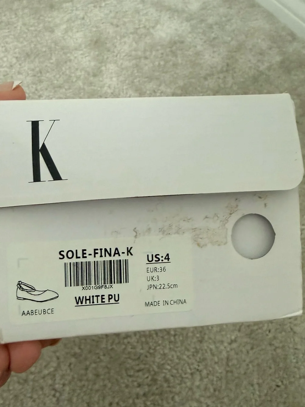 Dream Paris White Ankle-Strap Ballet Flats